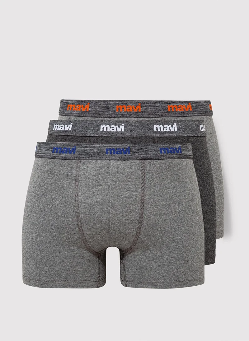مافي Triple Pack Grey Basic Boxers Set